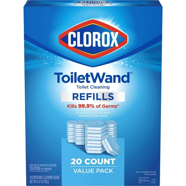 Clorox ToiletWand Disinfecting Refills, Disposable Wand Heads