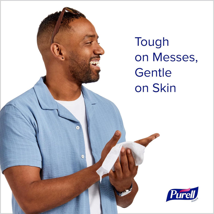 Purell Hand Sanitizing Wipes, Clean Refreshing Scent, 40 Count Hand Wipes Canister 6/Case