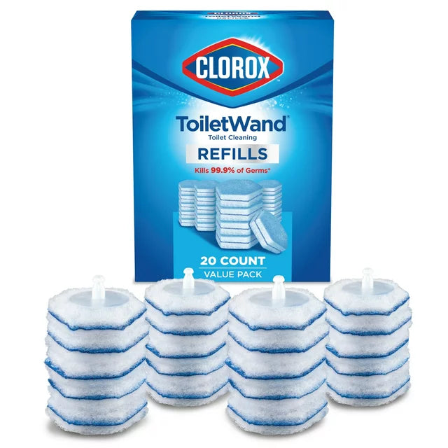 Clorox ToiletWand Disinfecting Refills, Disposable Wand Heads