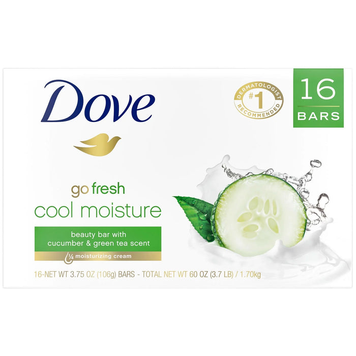 Dove Beauty Bar Cool Moisture, 16 ct