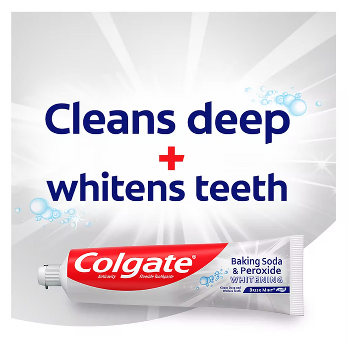Colgate Baking Soda and Peroxide Whitening Toothpaste, 5 pk./8 oz. - Brisk Mint