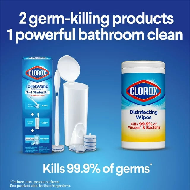 Clorox ToiletWand Disinfecting Refills, Disposable Wand Heads