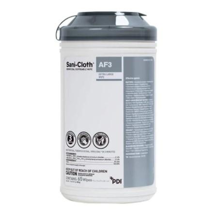 Wipes - Sani-Cloth AF3 XL Germicidal Wipe - 1 Canister Of 65 Wipes - On CDC List N