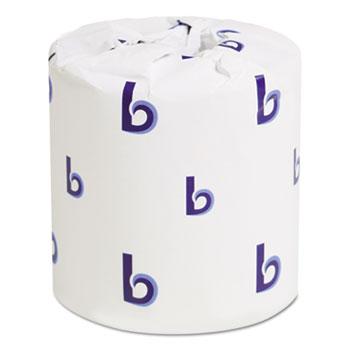 Towels, Tissues & Dispensers - 96 Boardwalk® Two-Ply Toilet Tissue - 500 Sheets/Roll