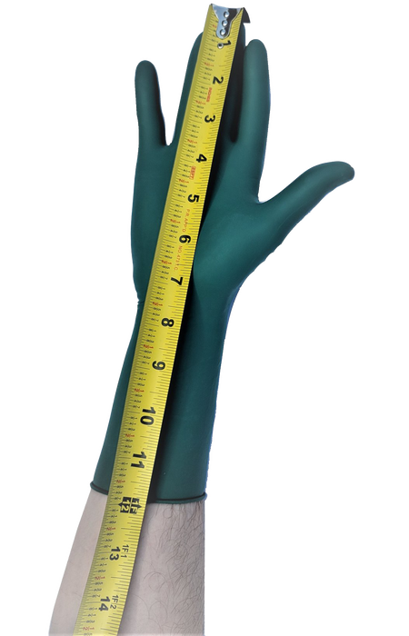 Green Nitrile Exam Gloves | 100 - Box by weight | 7 Mil | 12 Inch Cuff | Multi-Purpose Use