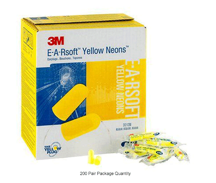 3M™ E-A-R™ Classic™ Earplugs 312-1201, Uncorded, Poly Bag 200/Pair - Per Box