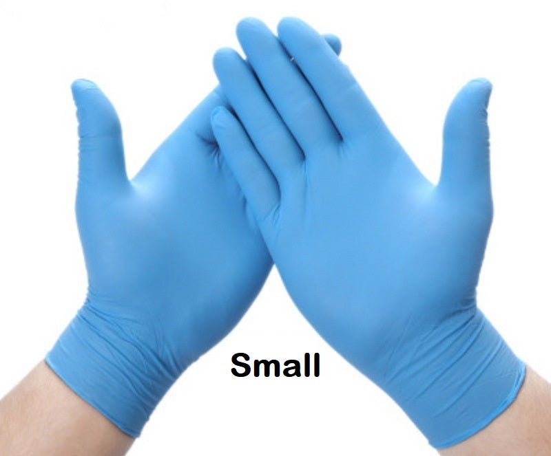 Blue Nitrile Exam Gloves Powder-free | 100 gloves - box by weight