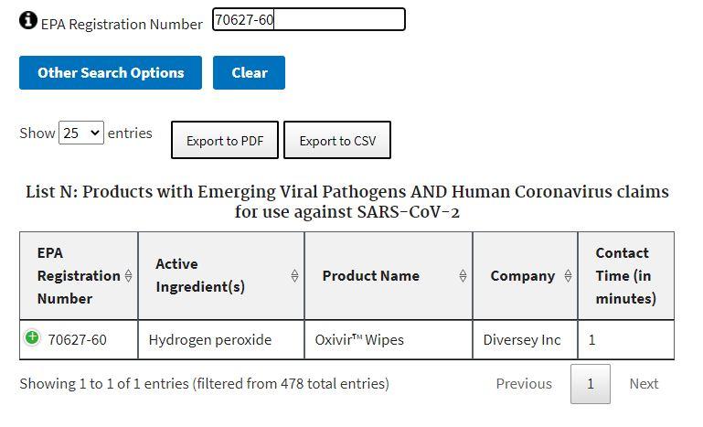 160 Diversey Oxivir TB Disinfecting Wipes - 1 canisters of 160 wipes - Per CDC kills Covid-19 - EPA registered - Made in USA - Brooklyn Equipment