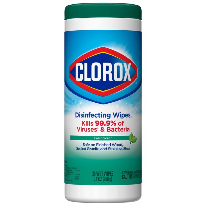 Wipes Clorox® Disinfecting - 1 canisters of 35 wipes - Fresh Scent - Brooklyn Equipment