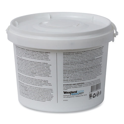 Cleancide® Disinfecting Wipes 8 X 5.5 Fresh Scent 400-tub | 4 Tubs-carton | 1600 Wipes