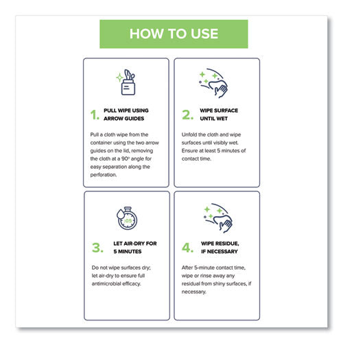 Cleancide® Disinfecting Wipes 8 X 5.5 Fresh Scent 400-tub | 4 Tubs-carton | 1600 Wipes