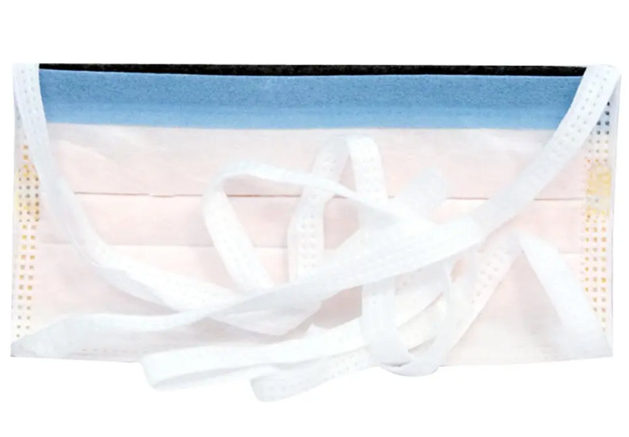 Face Mask - Halyard FLUIDSHIELD ASTM Level 3 Fog-Free Surgical Mask With Ties - 99% Filtration - Box Of 25 Masks - FREE SHIPPING