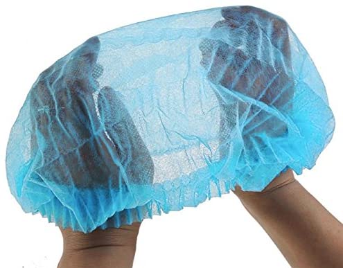 Medical Hair Cover -  Nurse Caps - Head Covers -  21", Blue, Bag of 100 - FREE SHIPPING - Brooklyn Equipment