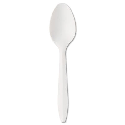Mediumweight Teaspoon, White, 1000/Carton