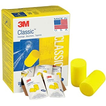 3M™ E-A-R™ Classic™ Earplugs 310-1001, Uncorded, Pillow Pack, 2000 Pair/Case
