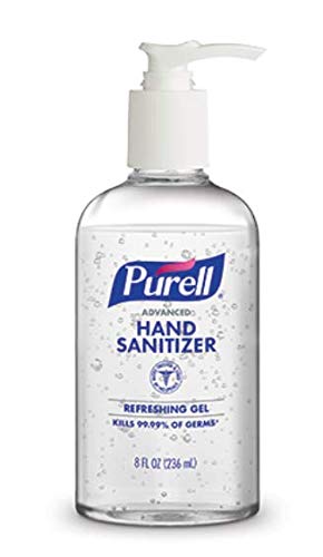 Purell Advanced Hand Sanitizer Refreshing Gel, 8 oz Pump Bottle 12/Case 4102-12