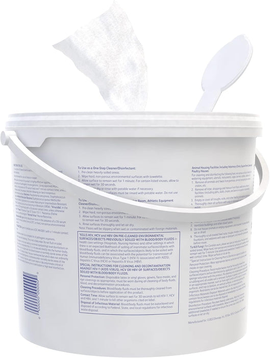 Diversey 5627427 Oxivir TB Disinfectant Wipes 11 x 12 White 160/Bucket 4 Bucket/Carton