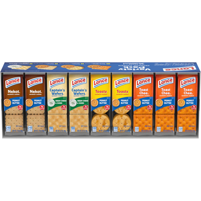 Lance Sandwich Crackers Variety Pack, 36 ct.