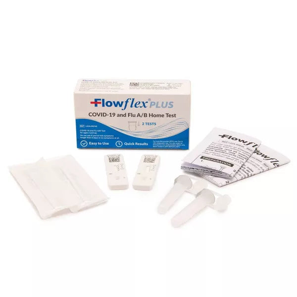 FlowFlex Plus Covid-19 and Flu A/B Home Test - 2ct