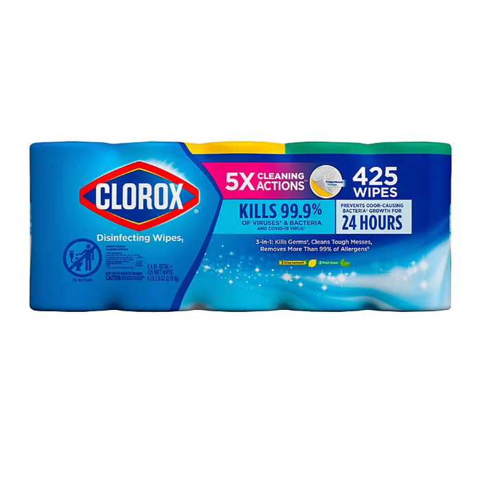 Clorox Disinfecting Wipes Value Pack, 85 ct./5 pk.