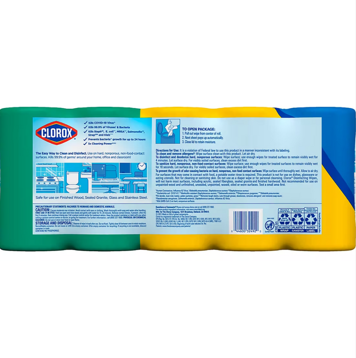 Clorox Disinfecting Wipes Value Pack, 85 ct./5 pk.