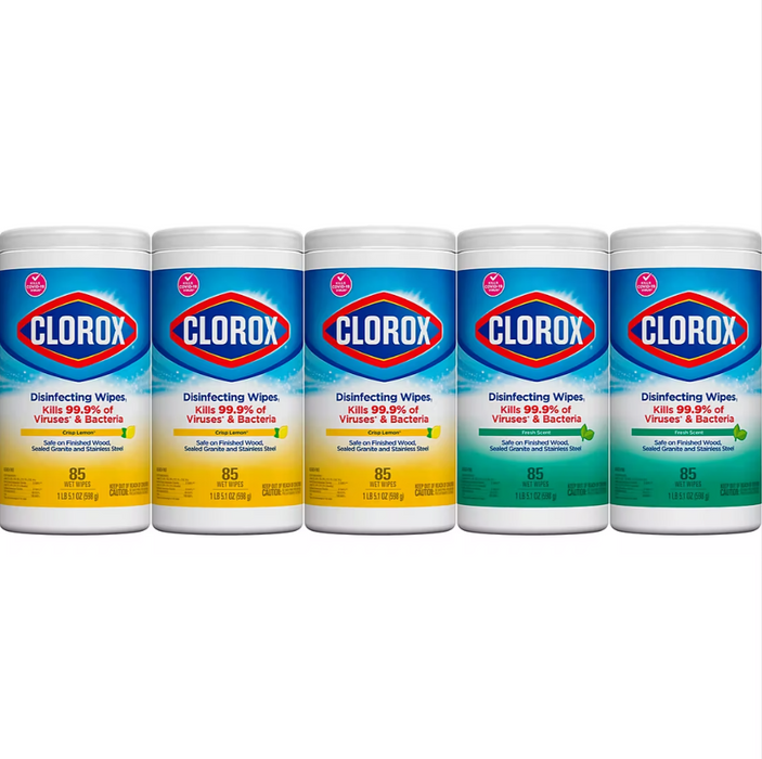 Clorox Disinfecting Wipes Value Pack, 85 ct./5 pk.