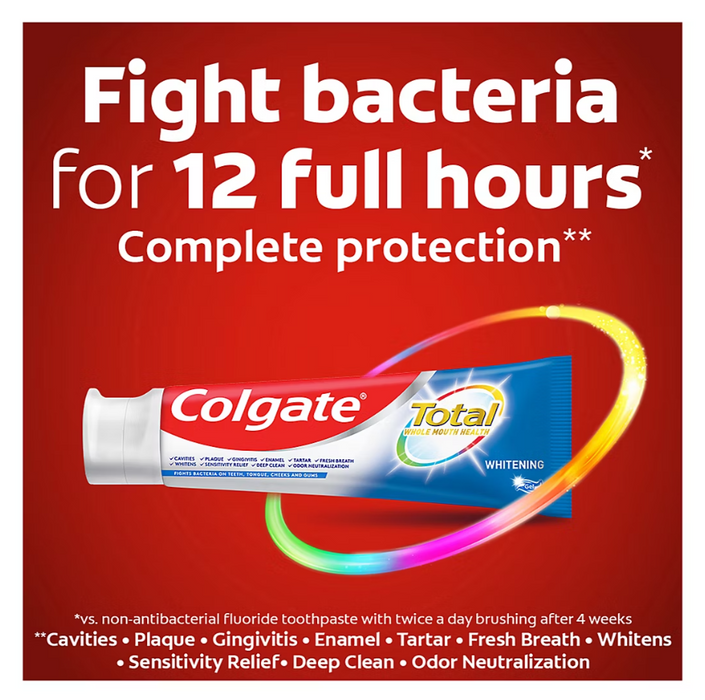 Colgate Total Whitening Gel Toothpaste, 5 pk./6 oz.