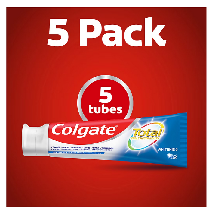 Colgate Total Whitening Gel Toothpaste, 5 pk./6 oz.