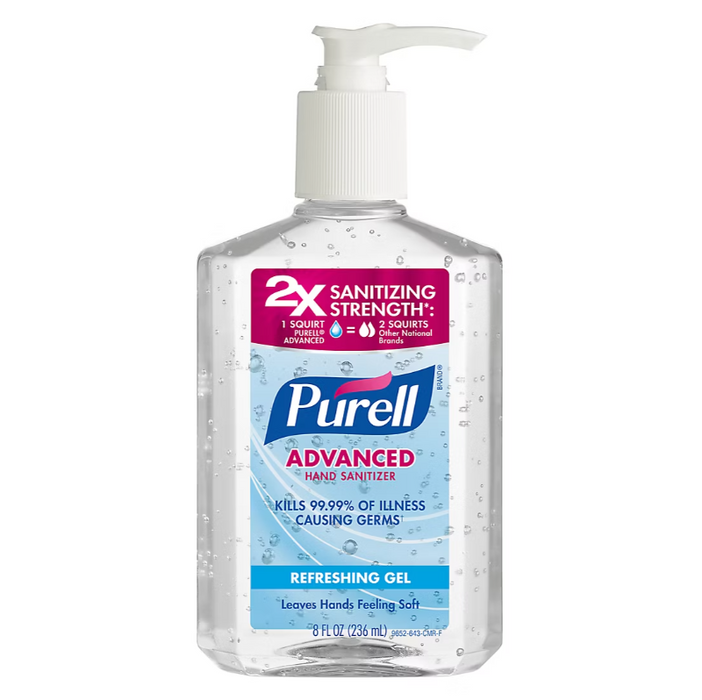 8oz PURELL® gel hand sanitizer - with pump