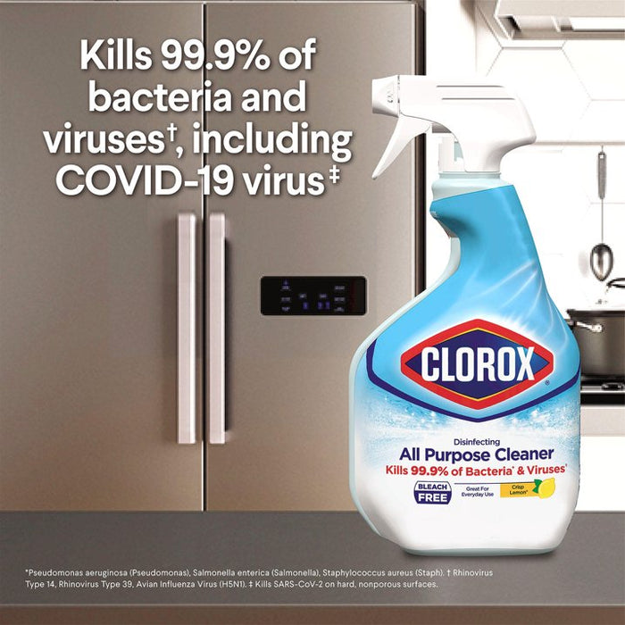 Clorox Disinfecting All Purpose Bleach-Free Cleaner Refill, Crisp Lemon Scent (180 oz. + 32 oz.)