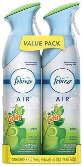 Febreze Air Freshener 8.8 Oz Aerosol, 2/Pack