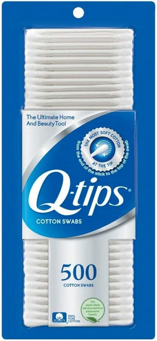 Q-tips Cotton Swabs, 500 Count