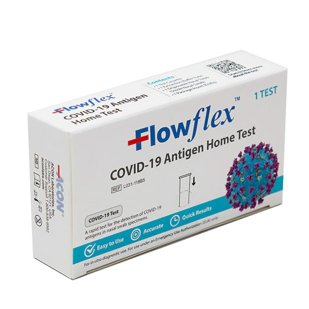 Flowflex SARS-CoV-2 Antigen Rapid Test (Self-Testing) 1 test per box 1 ...