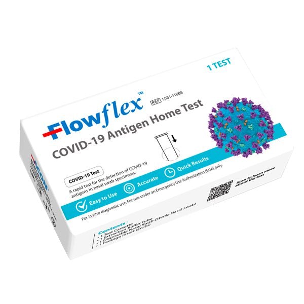 Flowflex SARS-CoV-2 Antigen Rapid Test (Self-Testing) 1 test per box 1-1000 Bundle Deal
