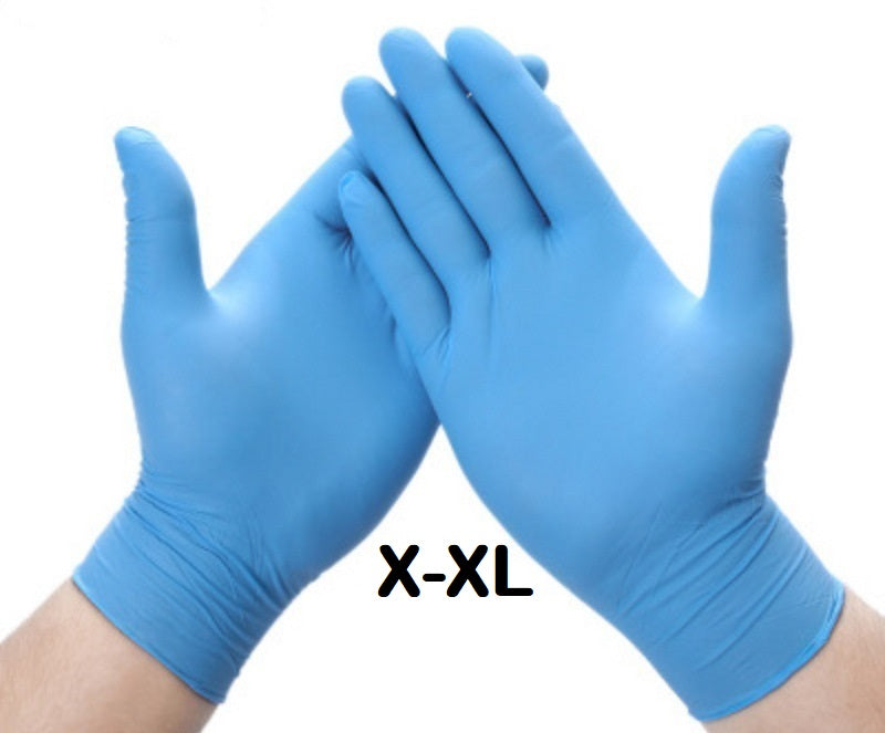 Blue Nitrile Exam Gloves Powder-free | 100 gloves - box by weight
