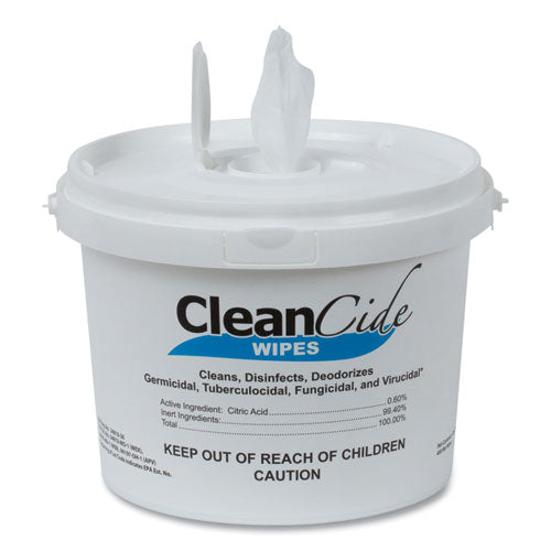 Cleancide® Disinfecting Wipes 8 X 5.5 Fresh Scent 400-tub | 4 Tubs-carton | 1600 Wipes