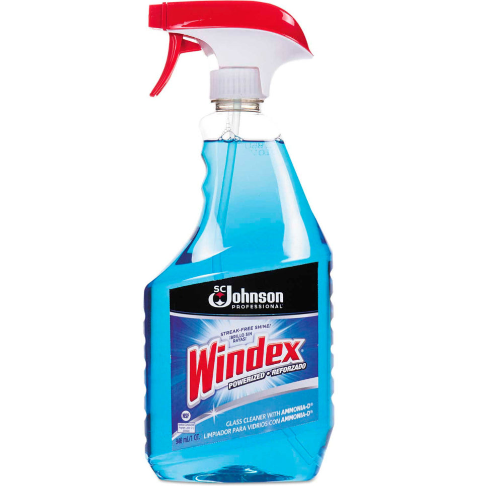 Windex Glass Cleaner with Ammonia-D 128oz x 4/Cs
