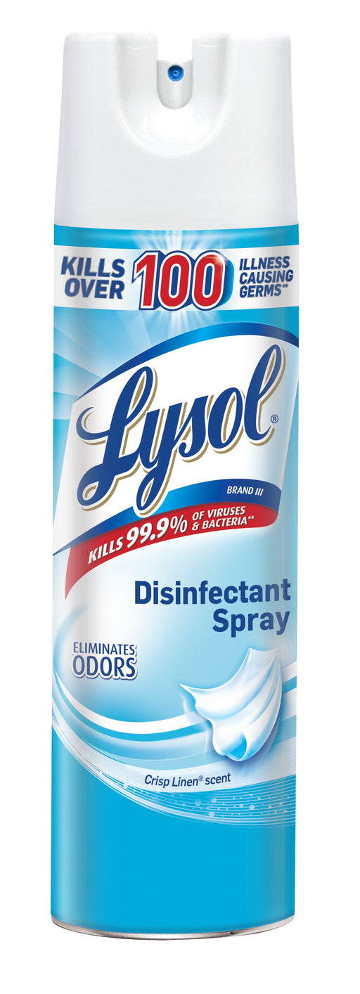 Lysol® Disinfectant Spray - Crisp Linen® - 1 can- 19oz - Brooklyn Equipment