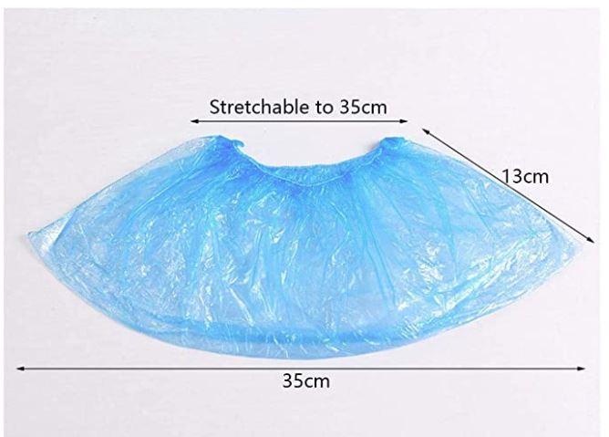 Shoe Covers -  Disposable - Blue, Bag of 100 - FREE SHIPPING - Brooklyn Equipment