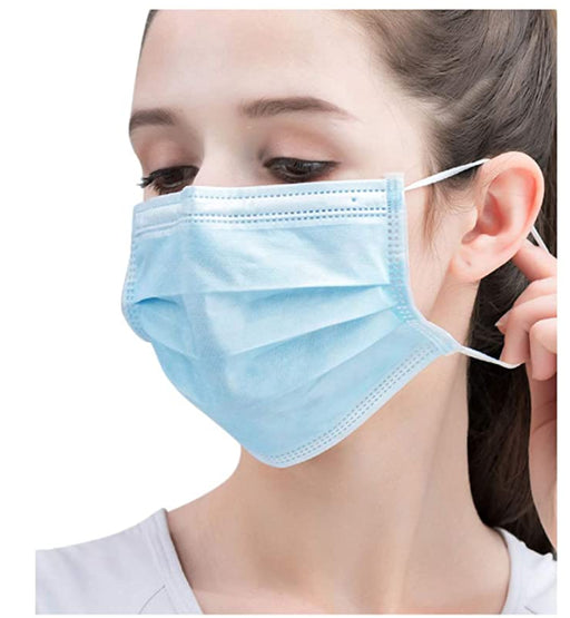 3 ply Disposable face masks - $0.25/mask - FDA registered - pack of 50 - FREE SHIPPING - Brooklyn Equipment
